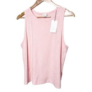 New with Tag A New Day Women's Blush Terrycloth Coverup Sleeveless Relaxed Tank